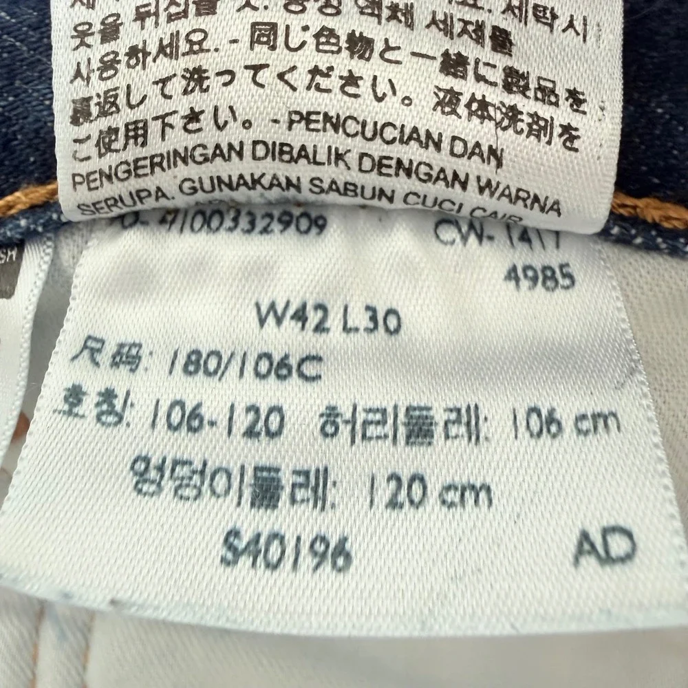 Levis 501 XX Mens Jeans 42x30 (40x29) Blue Medium Wash Button Fly Straight Leg